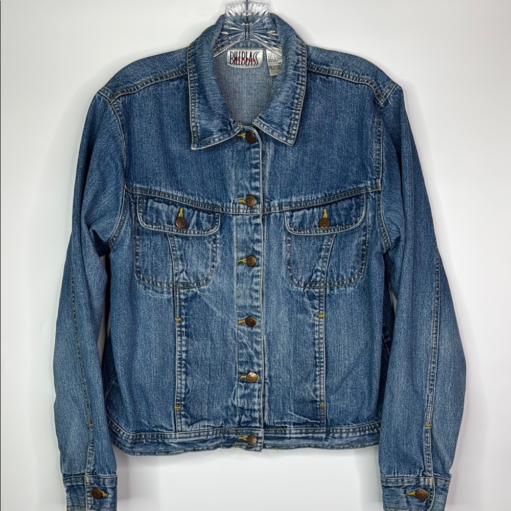 Vintage Bill Blass Denim Button Jacket Size Medium